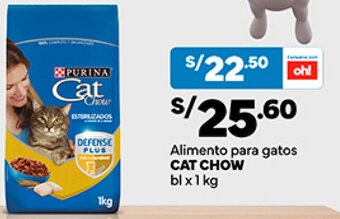 Plaza Vea CAT CHOW Alimento para gatos bl x 1 kg oferta
