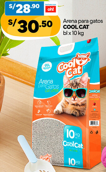 Plaza Vea COOL CAT Arena para gatos bl x 10 kg oferta