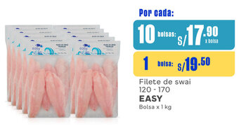 Plaza Vea Filete de swai 120 - 170 EASY Bolsa x 1 kg oferta