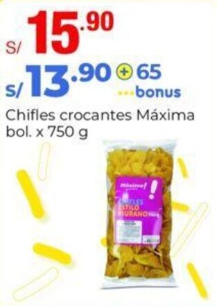 Metro Chifles crocantes Máxima bol. x 750 g oferta