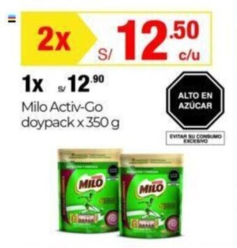 Metro Milo Activ-Go doypack x 350g x 2 oferta