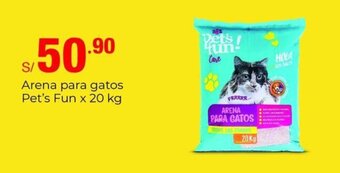 Metro Arena para gatos Pet's Fun x 20 kg oferta