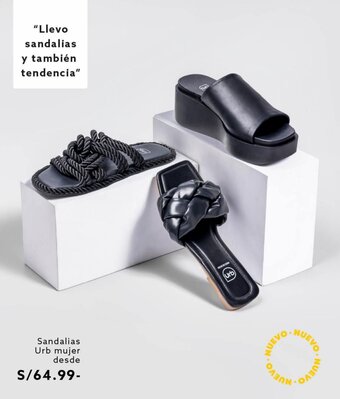 Metro Sandalias Urb mujer desde oferta