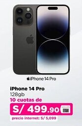 Ripley iPhone 14 Pro 128gb 10 cuotas de oferta