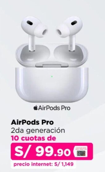 Ripley AirPods Pro 2da generación 10 cuotas de oferta