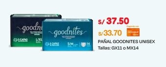 Wong PAÑAL GOODNITES UNISEX Tallas: GX11 o MX14 oferta