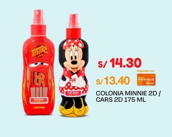 Wong COLONIA MINNIE 2D/ CARS 2D 175 ML oferta