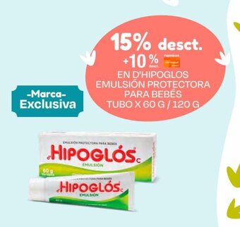 Wong EN D'HIPOGLOS EMULSIÓN PROTECTORA PARA BEBÉS TUBO X 60 G/120 G oferta