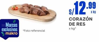 Makro CORAZÓN DE RES x kg oferta