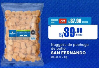 Makro SAN FERNANDO Nuggets de pechuga de pollo Bolsa x 2 kg oferta