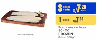 Makro FROZEN Porciones de basa 80 - 110 3 Bolsas x 500 g oferta