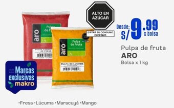 Makro ARO Pulpa de fruta Bolsa x 1 kg oferta