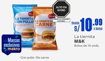 Makro M&K La tiernita Bolsa de 14 unds. oferta