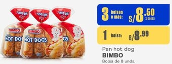 Makro BIMBO Pan hot dog 3 Bolsas de 8 unds. oferta