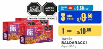 Makro BALDARACCI Turrón 3 Cajas x 500 g oferta
