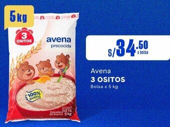 Makro 3 OSITOS Avena Bolsa x 5 kg oferta