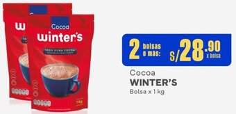 Makro WINTER'S Cocoa 2 Bolsas x 1 kg oferta