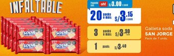 Makro SAN JORGE Galleta soda 20 Packs de 7 unds. oferta