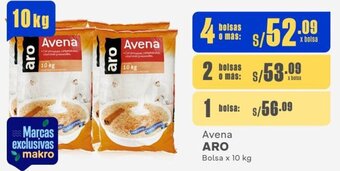 Makro ARO Avena 4 Bolsas x 10 kg oferta
