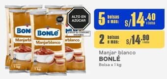 Makro BONLÉ Manjar blanco 5 Bolsas x 1 kg oferta