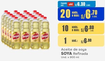 Makro SOYA Aceite de soya Refinada 20 Unds x 900 ml oferta