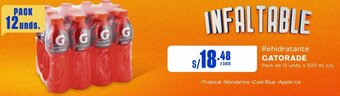 Makro GATORADE Rehidratante Pack de 12 unds. x 500 ml c/u oferta