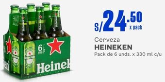 Makro HEINEKEN Cerveza Pack de 6 unds. x 330 ml c/u oferta