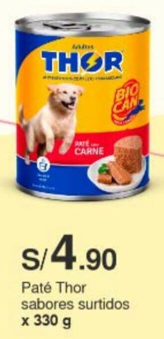 Metro Paté Thor sabores surtidos x 330 g oferta