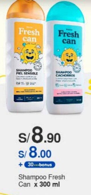 Metro Shampoo Fresh Can x 300 ml oferta