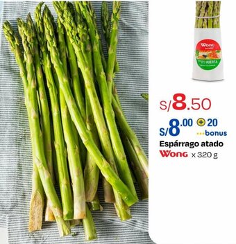 Metro Wong Espárrago atado x 320 g oferta