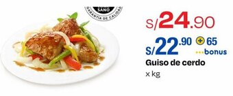 Metro Guiso de cerdo x kg oferta