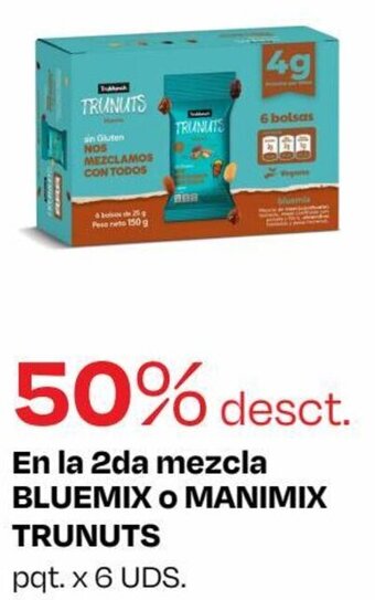 Metro BLUEMIX O MANIMIX TRUNUTS En la 2da mezcla pqt x 6uds oferta