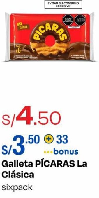 Metro PÍCARAS Galleta La Clásica sixpack oferta