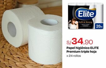 Metro ELITE Papel higiénico Premium triple hoja x 24 rollos oferta