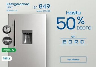 Tiendas EFE Refrigeradora 187LT RE190LFS-M oferta