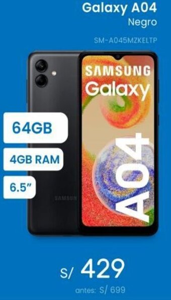 Tiendas EFE SAMSUNG Galaxy A04 Negro oferta