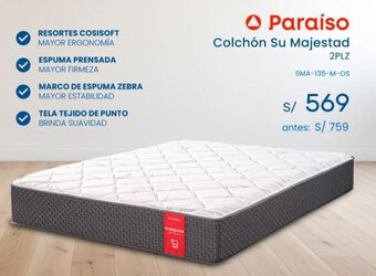 Tiendas EFE Paraíso Colchón Su Majestad 2PLZ oferta