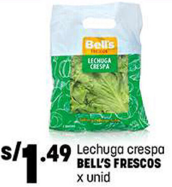 Plaza Vea BELL'S FRESCOS Lechuga crespa x unid oferta