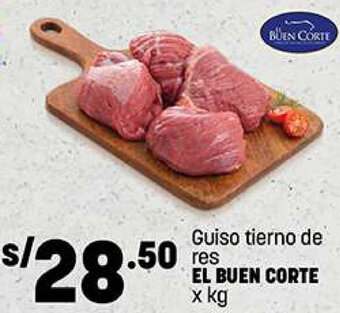 Plaza Vea EL BUEN CORTE Guiso tierno de x kg oferta