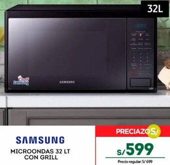 Tottus MICROONDAS 32 LT CON GRILL oferta