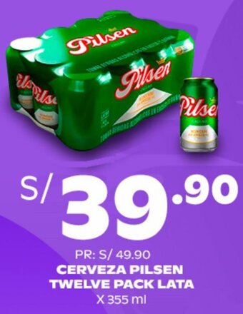 Tambo CERVEZA PILSEN TWELVE PACK LATA X 355 ml oferta