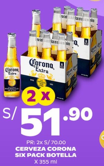 Tambo CERVEZA CORONA SIX PACK BOTELLA X 355 ml oferta