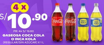 Tambo GASEOSA COCA COLA O INCA KOLA x 1L oferta