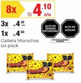 Metro Galleta Morochas six pack oferta