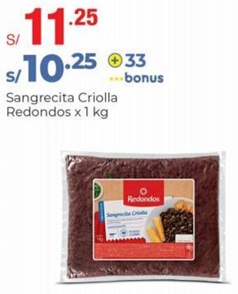 Metro Sangrecita Criolla Redondos x 1 kg oferta