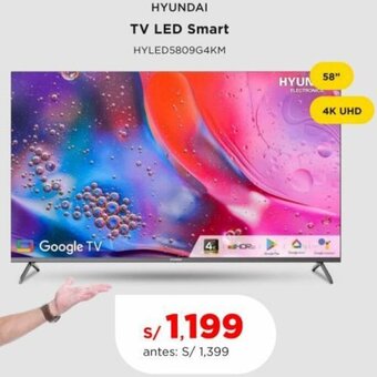 La Curacao HYUNDAI TV LED Smart 58" oferta