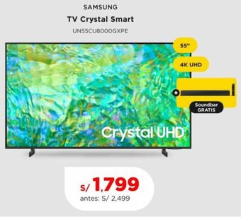 La Curacao SAMSUNG TV Crystal Smart 55" oferta