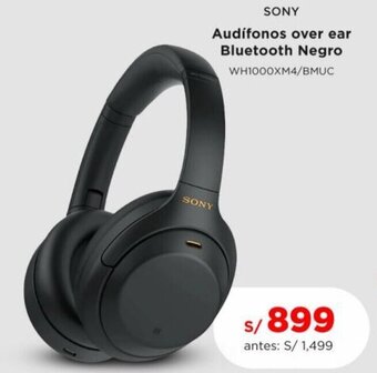 La Curacao SONY Audífonos over ear Bluetooth Negro oferta