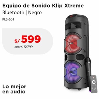 La Curacao Equipo de Sonido Klip Xtreme Bluetooth/Negro oferta