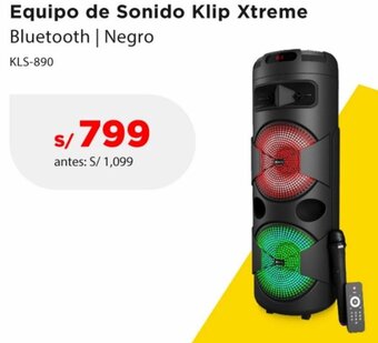 La Curacao Equipo de Sonido Klip Xtreme Bluetooth/Negro oferta
